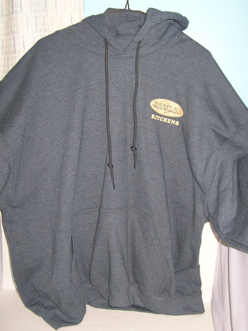 Men's Fleece Gray Hooded Sweatshirt XL Gildan Werner's Ace Lumber 28" Pit-Pit 64